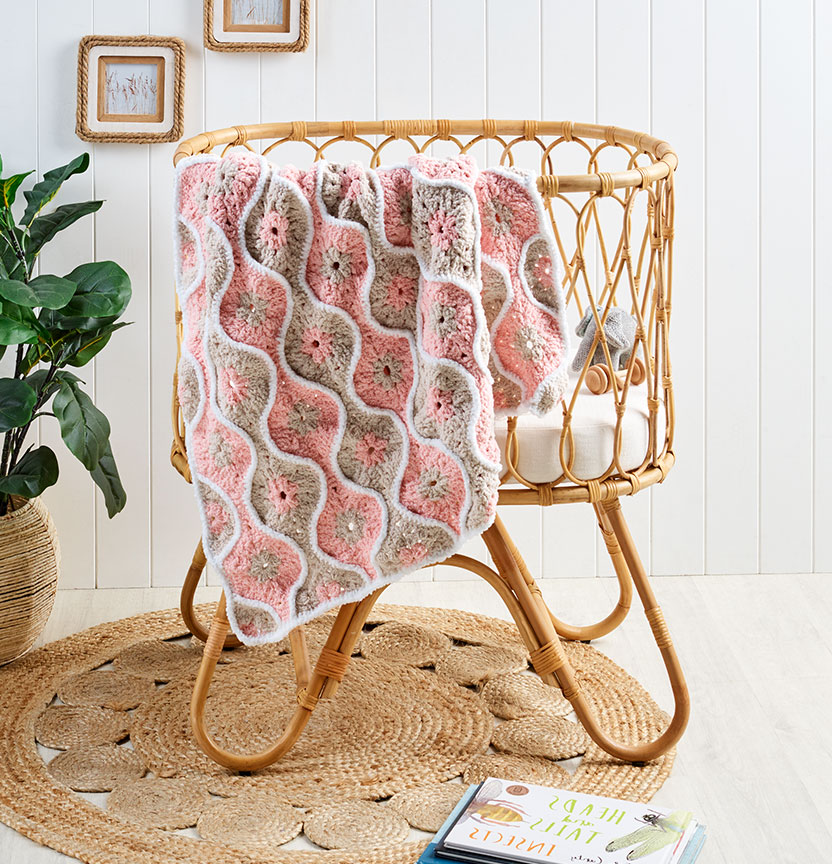 Bella Baby Baby Crochet Chenille Throw Project