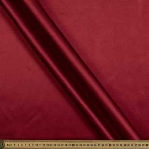 Plain Pulse Charmeuse Satin 148 cm Fabric Red