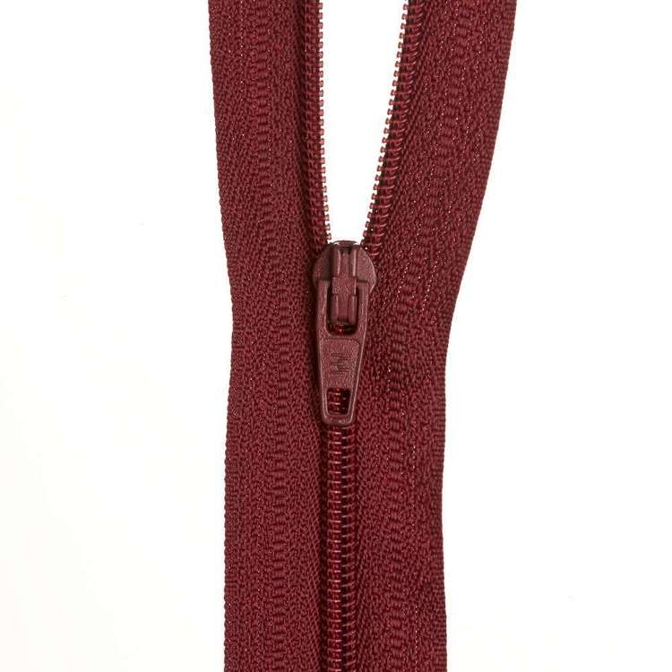 Birch 46 cm Nylon Dress Zip Bordeaux