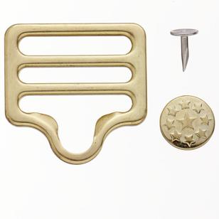 Birch Overall Clip Set Gold 32 mm