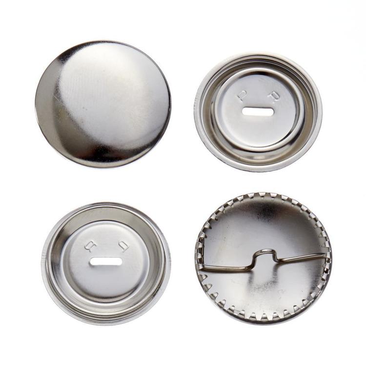 Metal loop back button blanks for cover buttons in various size's