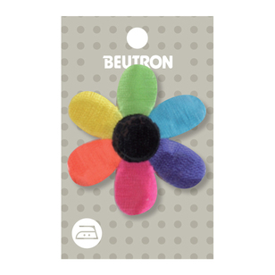Beutron Multi Flower Iron On Motif Multicoloured
