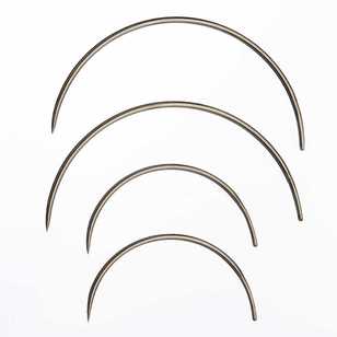 Birch 4 Curved Needles Silver