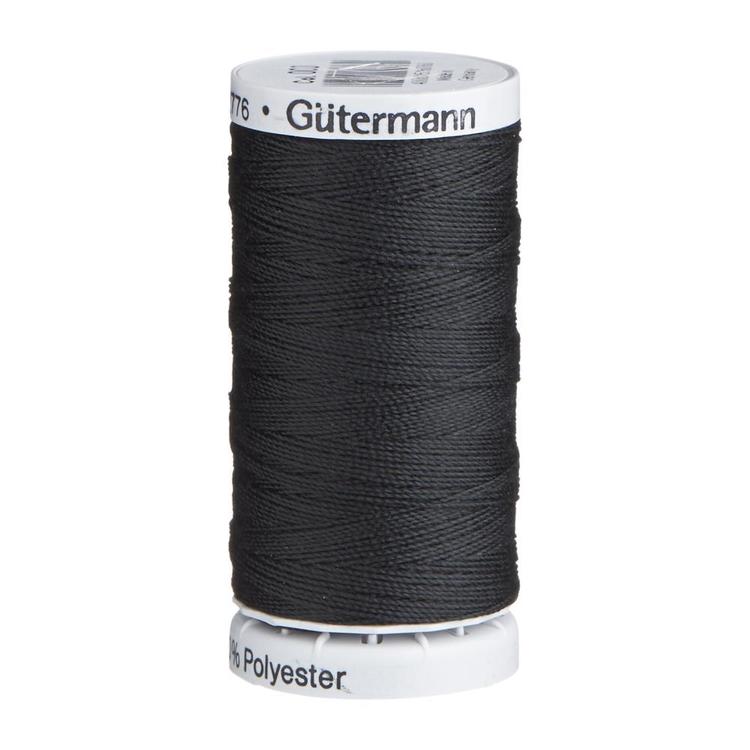 Gutermann Extra Strong Polyester Thread, Colour 000 BLACK, 100m Spool  4008015160760