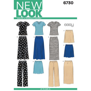 New Look Pattern 6730 Women's Coordinates  Small - X Large