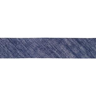 Birch Iron-On Hemming Bias Tape Navy 20 mm