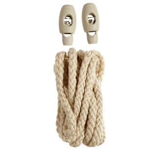 Birch Cord With Toggles Natural 1.5 m