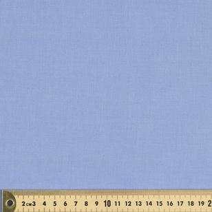 Plain 112 cm Broadcloth Fabric Blue