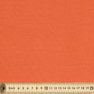 Plain 112 cm Broadcloth Fabric Burnt Orange