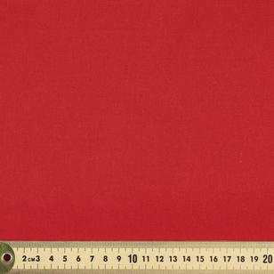 Plain 112 cm Broadcloth Fabric Red