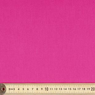 Plain 112 cm Cotton Drill Fabric Hot Pink