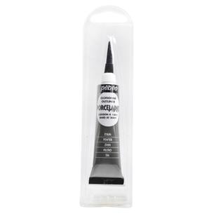 Pebeo Porcelaine 150 Outliner Paint Pewter 20 mL