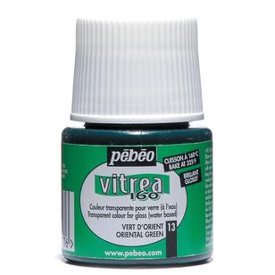 Pebeo Vitrea 160 Gloss Colour Paint Oriental Green 45 mL