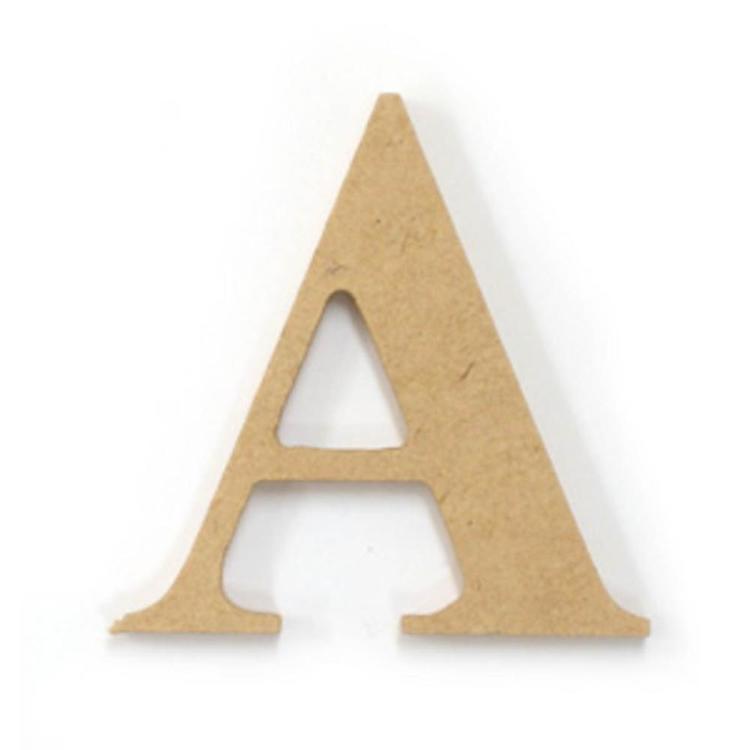 White Wood Letters 4 Inch, Wood Letters for DIY Party Projects (C) 