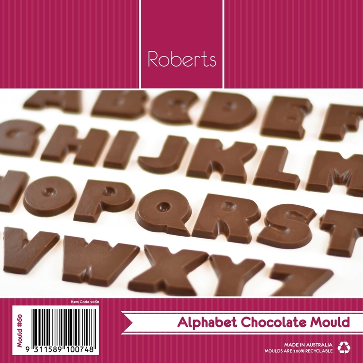 Small Letters A-Z Chocolate Mold - The Peppermill