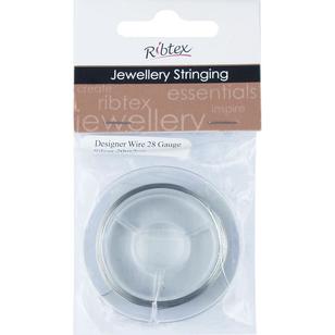 Ribtex Jewellery Stringing 20 M Designer Wire Silver