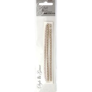 Ribtex Style & Grace Glass Pearls 105 Pack Latte 4 mm