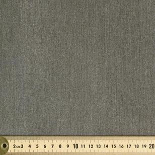 Plain 150 cm Cavalier Gaberdine Fabric Charcoal 150 cm