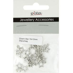 Ribtex Jewellery Accessories Star Charms Silver