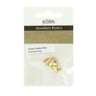 Ribtex Jewellery Basics Pendant Bale Gold 20 mm