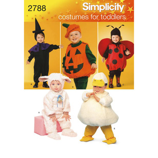 Simplicity Pattern 2788 Baby Costumes  6 Months - 4 Years