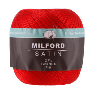 Milford Satin 50 g Holiday Red 50 g