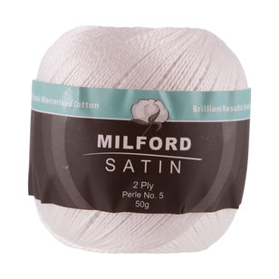 Milford Satin 50 g White 50 g