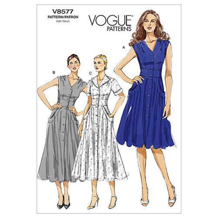 Vogue Pattern V8577 Misses' Dress