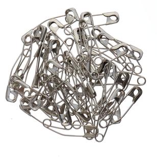 Birch Curved Safety Pins Steel 20 Pack 27 mm