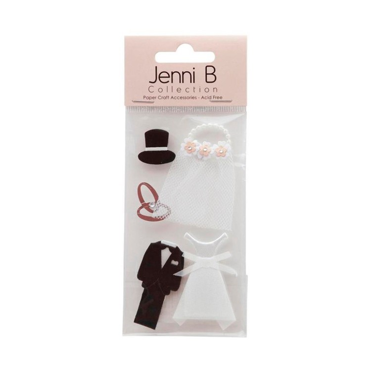 Jenni B Bride & Groom Stickers Multicoloured
