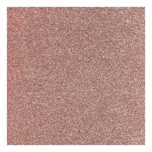 Bella! Glitz Glitter Cardstock Rose Gold 30 x 30 cm