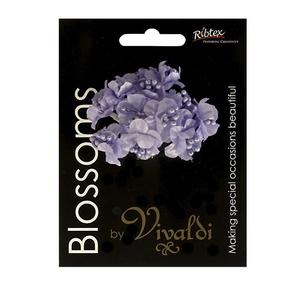 Vivaldi Blossoms 12 Head Flower With Pearl Stamens Lavender 17 mm