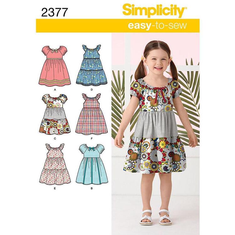 Simplicity Pattern 2377 Girl's Dress