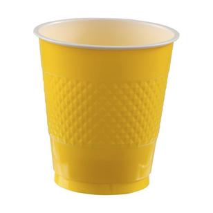 Amscan Yellow Plastic Cups Yellow 335 mL