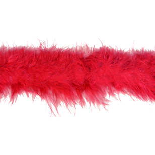 Simplicity Feather Boa Red 38 mm