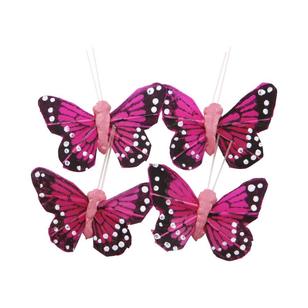 Buy 3 Pink Mini (X-Small) Wire Bead Butterfly Butterflies 3pc set