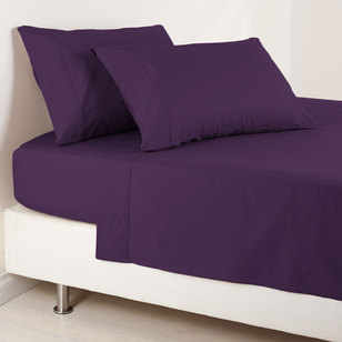 KOO 250 Thread Count Fitted Sheet Purple