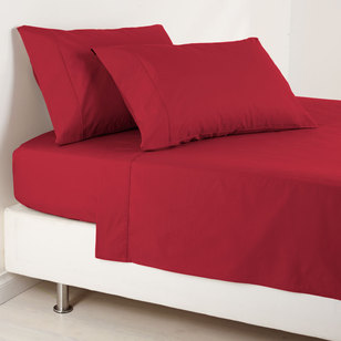 KOO 250 Thread Count Fitted Sheet Red Queen