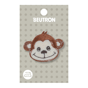 Beutron Smiley Monkey Face Iron On Motif Smiley Monkey Face
