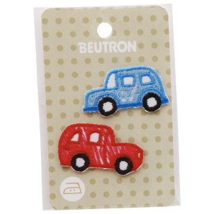 Beutron Red & Blue Car Motifs 2 Pack Red & Blue