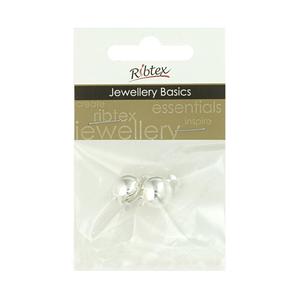 Ribtex Jewellery Basics Clip On Earrings Silver 10 mm