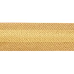 Birch Satin Bias Binding Old Gold 12 mm