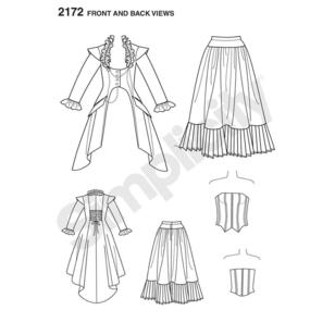 Simplicity Pattern 2172 Steampunk Costume  6 - 12