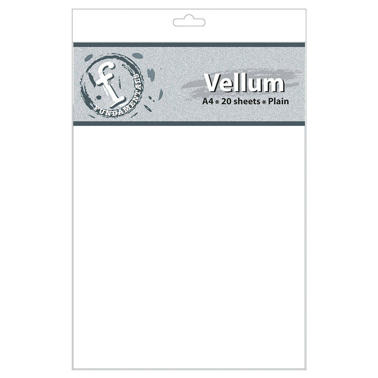 Fundamentals A4 Vellum Plain Grey A4