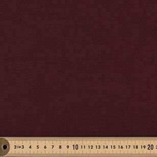 Plain 112 cm Cotton Linen Fabric Decadent Chocolate 112 cm