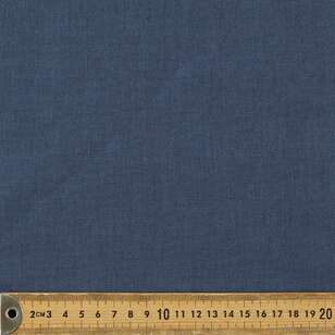 Plain 112 cm Cotton Linen Fabric Denim 112 cm