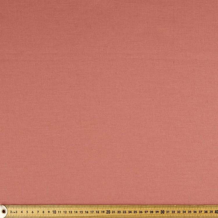 Plain 112 cm Cotton Linen Fabric Raspberry