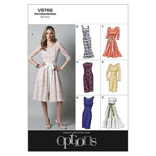 Vogue Pattern V8766 Misses' Petite Dress