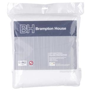 Brampton House Anti-bacterial European Pillow Protector White European