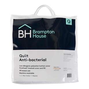 Brampton House Anti-bacterial Duvet Inner White